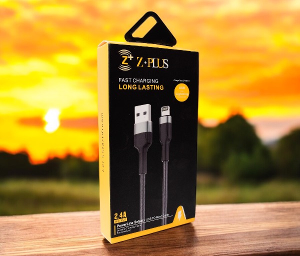 Z.PLUS Z18 2.4A كابل قماش ميتال أيفون