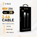 Z56 Z.PLUS كابل أيفون قماش 2.4 أمبير فعلي