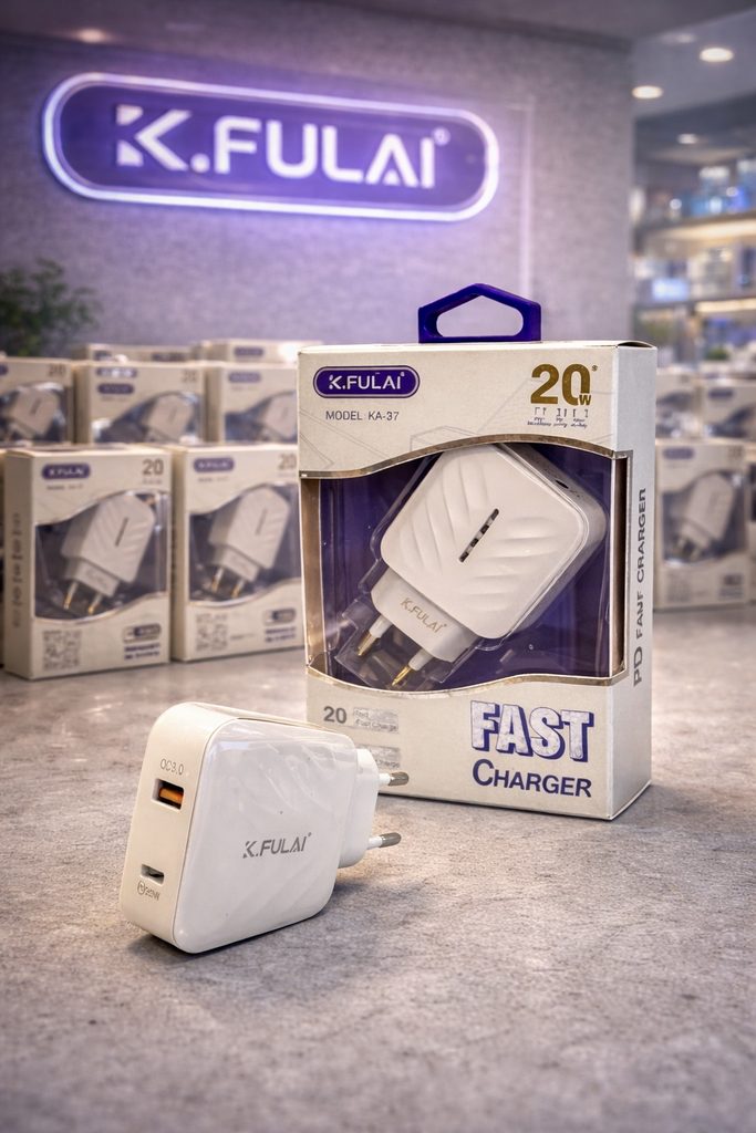 K.FULAI KA-37 20W PD راس شاحن مخرجين