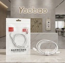كابل فاست قماش طرفين تايب سي Yoobao 60W