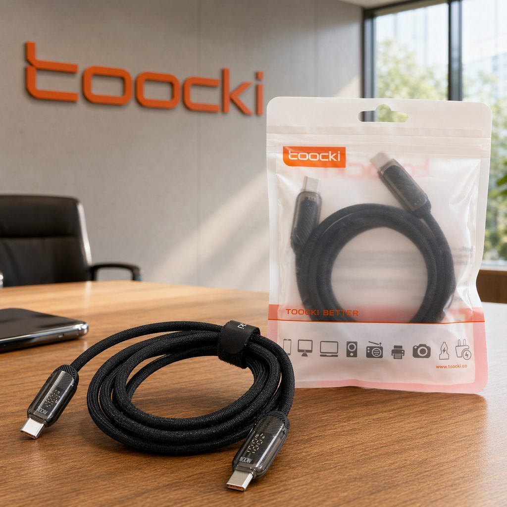 TOOCKI 100W كابل قماش فاست طرفين تايب سي