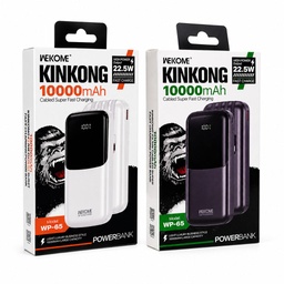 [P385] باور بانك ديجيتال فاست 3*1 WEKOME WP-65 22.5W