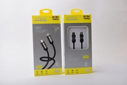 [E1516] PINTE TC06 كابل ايفون تايب سي قماش